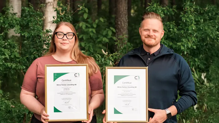 Mirror är nu omcertifierade enligt ISO 9001, 14001 och 27001
